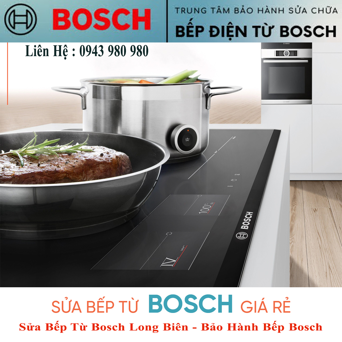 Tư vấn kiểm tra lỗi và sửa bếp từ Bosch tại Long Biên.