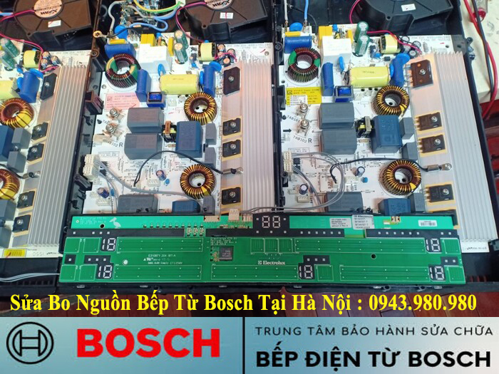 Kiểm tra và sửa bo nguồn bếp từ Bosch mất nguồn tại Hà Nội