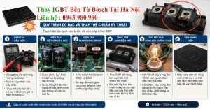 Kiểm tra IGBT và sửa mạch công suất bếp từ Bosch tại Hà Nội